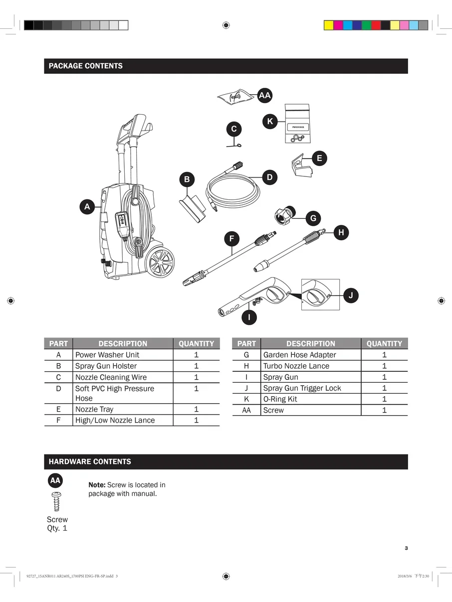 AR BLUE CLEAN, AR240S, IPL.3